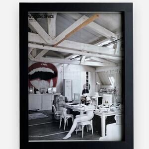 Maison Margiela working space print framed 9x12 cutout
